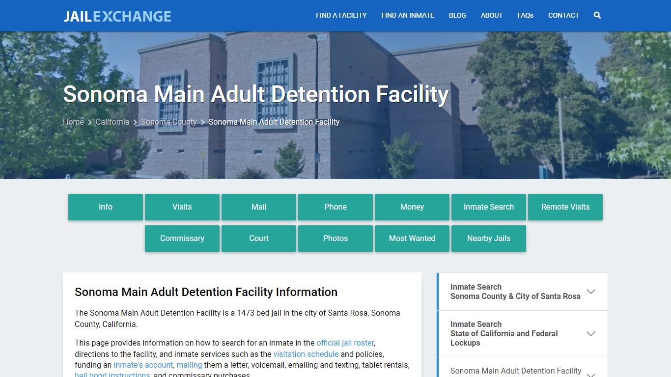 Sonoma Main Adult Detention Facility - Jail Exchange